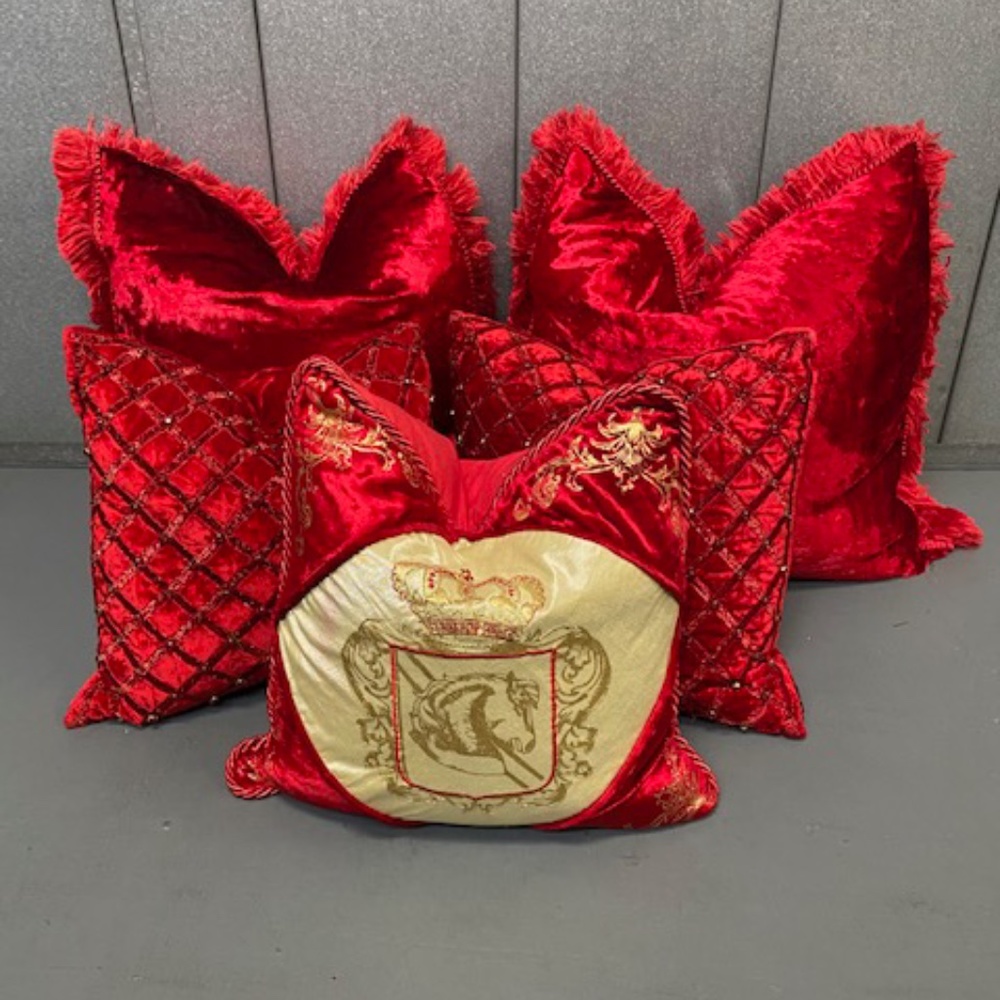 Farrisilk Christmas Pillows Set of 5